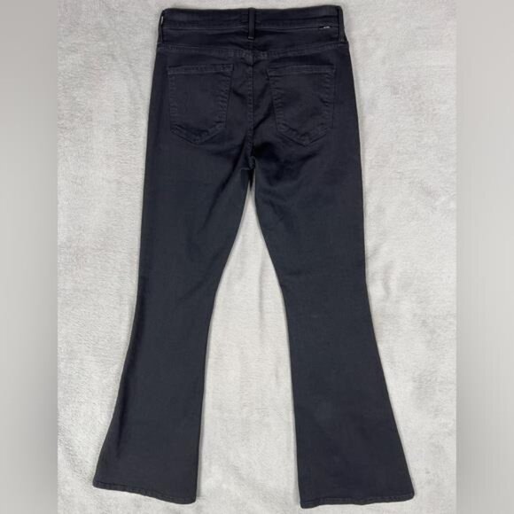 Mother Jeans The Weekender Not Guilty Women's 28 Black Stretch Flared 30" Inseam - Picture 9 of 9